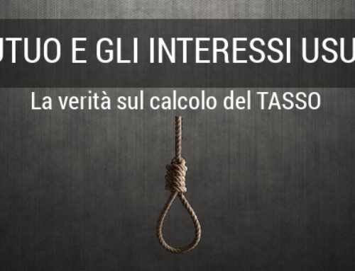 Mutui usurari, la verità sul calcolo degli interessi.